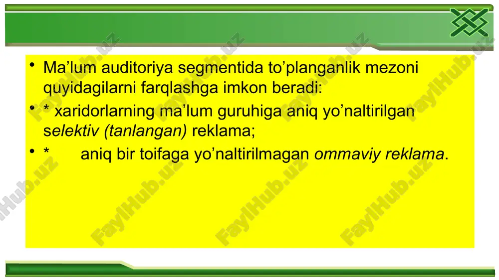 reklama sotuv jarayonidagi o'rni - Page 3