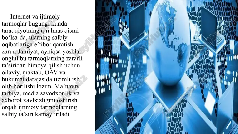 internet ijtimoiy tarmoqlarning jamoaga tasir qiluvchi moammalari - Page 3