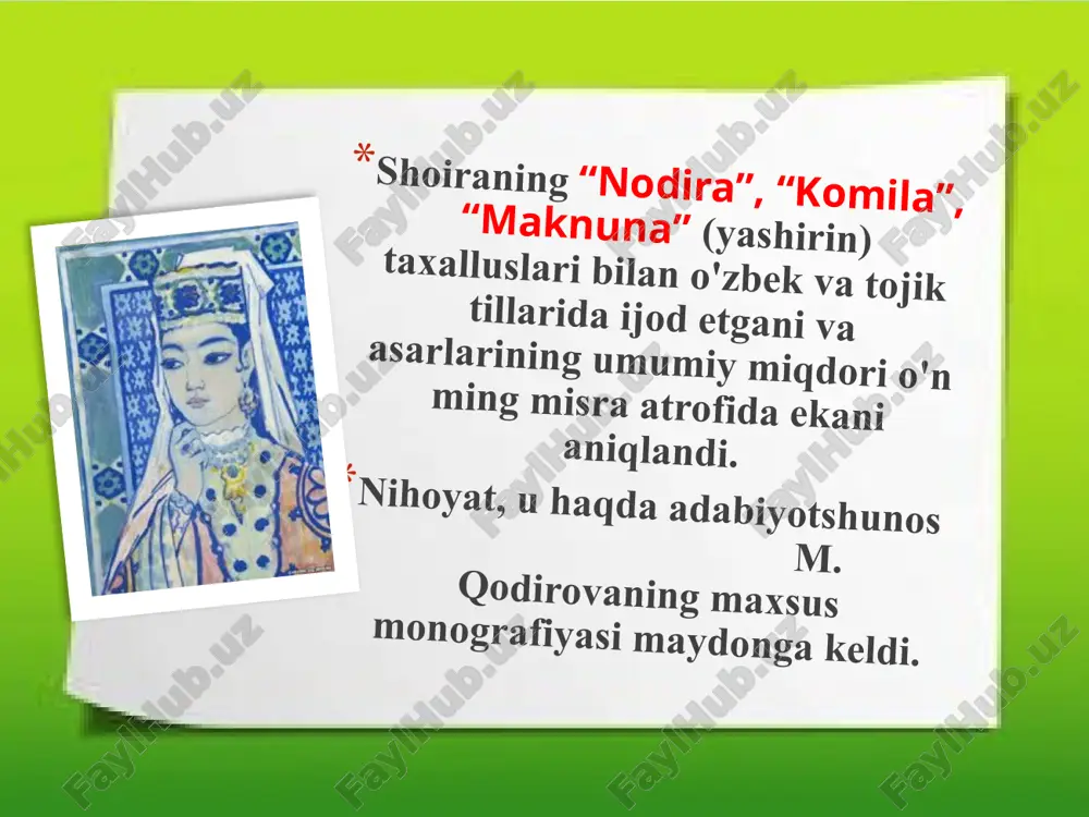 nodira g`azallari tahlili - Page 3