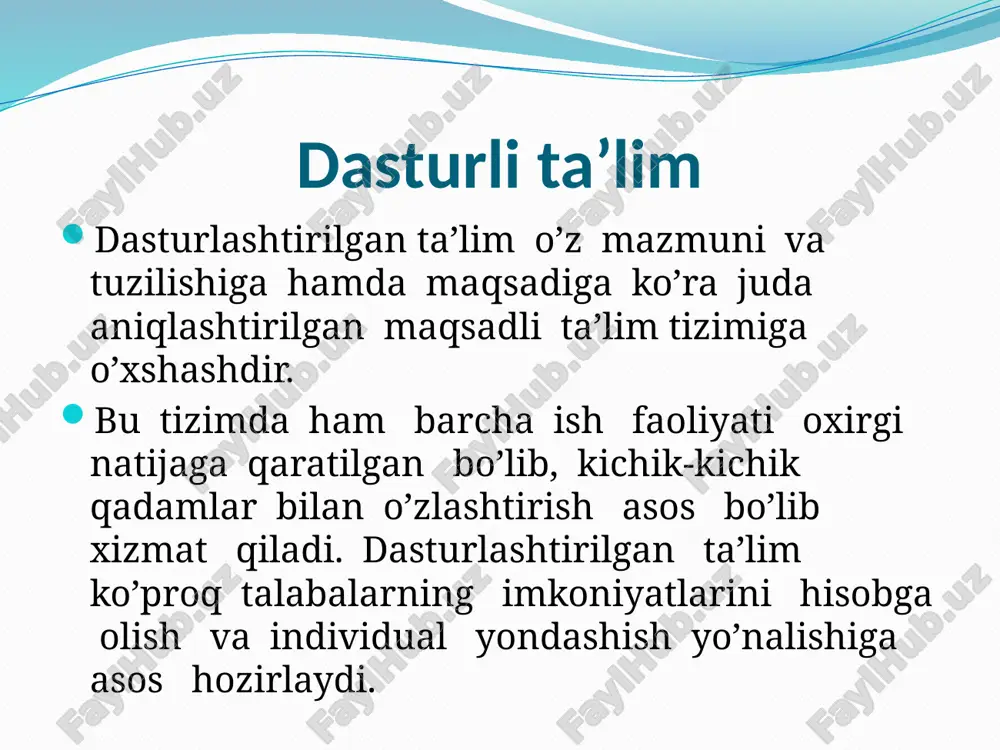 boriladi. «3/3» («4/4», «5/5», ...) metodi morfologiya kursini yakunlashga doir mashqlar bajarish. avval sinfni 3ga bo`lib olamiz. i.birinchi guruh- morfologik birliklarni topadi; ii.ikkinchi guruh- morfologik birliklarning ma’nosini izohlaydi; iii. uchinchi guruh- har bir morfologik birlikka kamida 2tadan misol aytadi. bu mashqni bajarish uchun 15 daqiqa vaqt ajratiladi. morfologiya bo`limiga oid tushunchalarni ajratib, ularning ma’nosini sharhlang. «qizil va yashil rangli kartochkalar bilan ishlash » metodi o`qituvchi tahsil oluvchilarining soniga ko`ra har bir tahsil oluvchi uchun qizil va yashil rangli kartochkalar hamda mavzuga oid savolnoma tayyorlanadi; – savolnomadan “ha” yoki “yo`q” tarzida javob berish mumkin bo`lgan savollar o`rin olgan; –tahsil oluvchilarga qizil rangli kartochkalarning “tasdiq”, yashil rangli kartochkalarning “inkor” ma’nosini anglatishi uqtirib o`tiladi; – tahsil oluvchilar o`qituvchi tomonidan berilgan savollarga “tasdiq” yoki “inkor” ma’nolarini anglatuvchi kartochkalarni ko`rsatish asosida javob qaytaradilar. “aql charxi” o`yini bu o`yinda o`quvchilarning topqirligi,chaqqonligi asosiy rol o`ynaydi. o`quvchilar rasm orasidan raqam qidirishadi. raqam qidirish uchun 60 sekunt vaqt beriladi. …