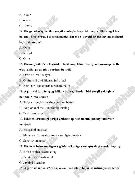 mantiqiy fikrlashga oid masalalar ustida ishlash (3-sinf) - Page 3