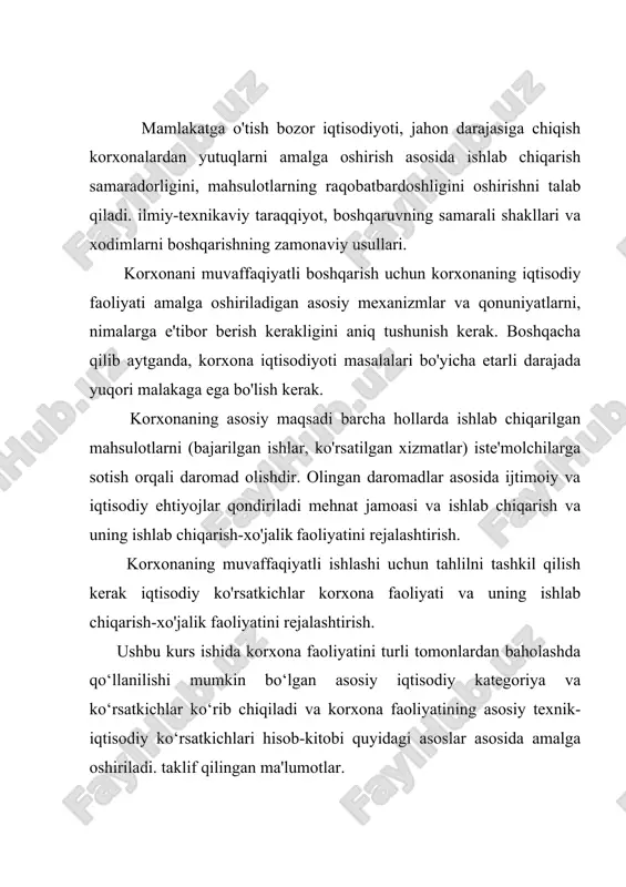 i. norasmiy tashqilotlar hamma rasmiy tashkilotlar ichida bo’ladi va ularning rahbari bo’lmasa ham, katta ahamiyatga ega. shuning uchun ularni alohida bobda ko’rib o’tamiz. 1-bob. iqtisodiy taraqqot va iqtisodiy o'sish. 1.1. iqtisodiy o'sish nazariyasi.o'zbek modeli tamoyilllari. iqtisodiy oʻsish negizida iqtisodiyotdagi yetakchi tarmoqlarning rivojlanishi turadi. iqtisodiy oʻsish ishlab chiqarishning ilgʻor tuzilmasiga, yuqori mehnat unumdorligi darajasiga, ichki va tashqi bozorda talab katta boʻlgan raqobatbardosh mahsulotlar ishlab chiqarishga, mahsulotni qulay bozorlarda sotishga tayanadi. boshqacha aytganda, iqtisodiy oʻsish mahsulot ishlab chiqarishning real hajmini muttasil qoʻpaytirib borish va ayni paytda jamiyat taraqqiyotida texnologik, iqtisodiy va ijtimoiy tavsiflarning yaxshilanib borishini anglatadi. o’zbek modeli uning asosiy tamoyillari va jamiyat ijtimoiy, siyosiy, iqtisodiy va ma’naviy hayot sohalarida namoyon bo’lishi.o‘zbekiston o‘z mustaqilligini qo‘lga kiritgach, taraqqiyotning beqiyos katta imkoniyatlari ochildi. milliy mustaqillik tufayli xalqimiz siyosiy mutelik, qaramlik asoratidan qutildi. davlat suvereniteti natijasida jamiyatimizni isloh etish va zamonaviy siyosiy taraqqiyot jarayonlarini amalga oshirish uchun mustahkam zamin va siyosiy, ijtimoiy, ma’naviy hamda huquqiy …