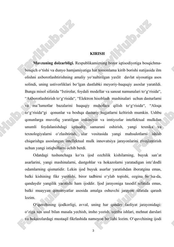 ng egallagan bilim va tajribasiga asoslangan holda masala qo‘yish hamda ularga tayanib, masalalarni tahlil qilish; v) o‘rganish kerak bo‘lgan muammo ustida mustaqil fikr yuritib, xulosa chiqarishga erishish. yuqoridagi bosqichlarni amalga oshirish jarayonida talabalar, insonning boy xazinasi uning o‘zida yashiringanligini tushunadilar. buning uchun o‘qituvchi ulardagi qiziqishni, yashiringan iste’dodni anglay bilishi kerak kurs ishi maqsadi: samolyot modelini loyihalash va modellashtirish mavzusini o'rganish va tadqiq etishdan iborat. kurs ishi vazifalari: 1. planer modelini ishlab chiqarishni o'rganish; 2.pioneer samolyot korpusi modelini tuzish; 3.modelni yig'ish va sozlash; 4.modelni sozlash va ishga tushirishni o'rganish va tahlil etishdan iborat kurs ishi ob’ekti: samolyot modeli. kurs ishi predmeti: samolyot modelini loyihalash va modellashtirishning amaliy ahamiyati . kurs ishi tuzilishi: kirish, ikki bob(4ta paragraf), xulosa va foydalanilgan adabiyotlar ro’yxatidan iborat. i bob. samolyot - aviatsiyani modellashtirish va navigatsiya. 1.1. planer modelini ishlab chiqarish. planer - havodan og'irroq samolyot turi. planer tashqi tomondan harakatsiz qanotlari bilan uchayotgan qushga o'xshaydi. havoda …