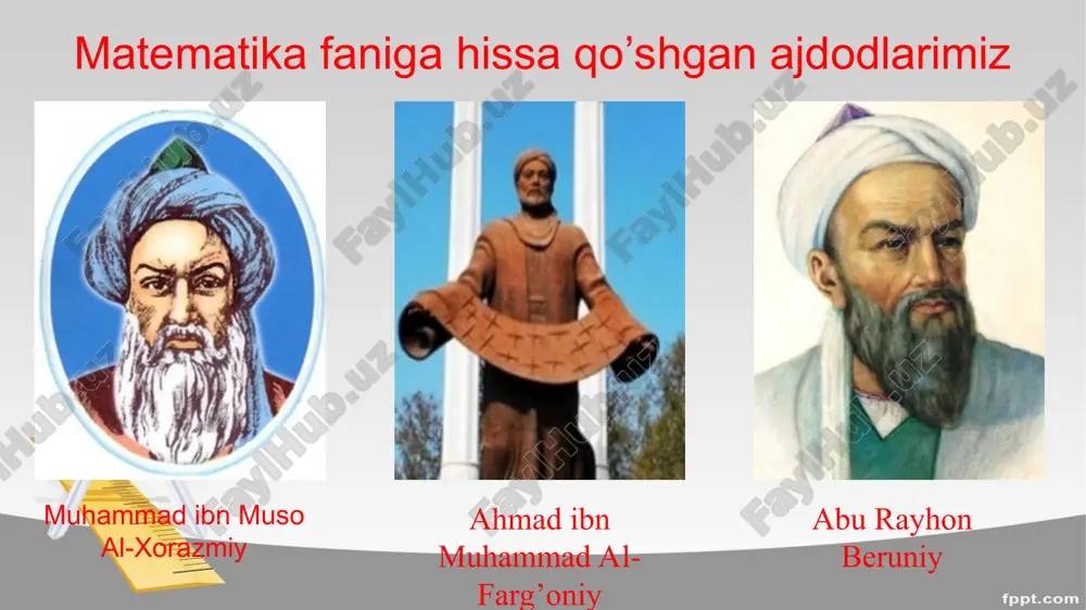 matematika faniga hissa qo’shgan ajdodlarimiz - Page 3