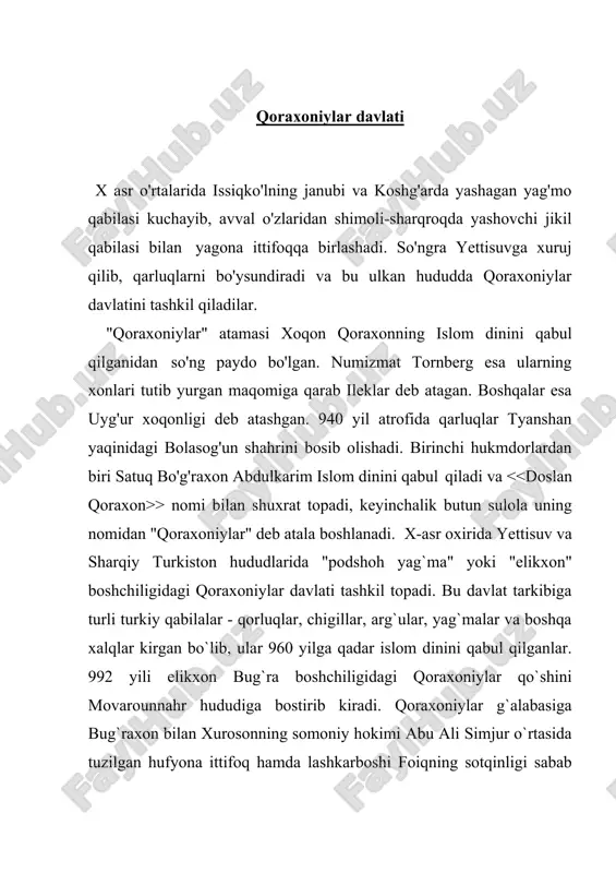 qoraxoniylar movarounnahrga tomon hujum boshlaydilar. ularning harbiy yurishlarida marida shosh, farg'ona va boshqa viloyatlarda yashovchi turk qabilalari ham qatnashadilar. chunki bu yurtlar qoraxoniylar davlati tarkibiga kirgan qarluqlar davlatining mulki edi. bu davrda somoniylar ma'muriyati va harbiy qo'shinlari boshqaruvini o'z qo`liga olgan turk noiblari, hatto ayrim viloyatlarni egallab olib, deyarli mustaqil hukmronlik qilayotgan turk noiblari mamlakatni mudofaa qilish o'rniga xoinlik yo'lini tutib, qoraxoniylarga yon bosadilar. qoraxoniylar buxoroni qarshiliksiz ishg'ol qiladilar. ko'p o'tmay bug'roxon hojib foyiqni termiz va balxga noib qilib tayinlaydi. ammo bug'roxon buxoroda uzoq turolmaydi. kasallik uni koshg'arga qaytishga majbur etadi. yo'lda u vafot etadi. bunday qulay sharoitdan foydalangan nux ibn mansur buxoroga qaytib o'z taxtini egallaydi. ammo ikki mahalliy turk noiblari foyiq balxda, abu ali simjuriy xurosonda amirga qarshi qo'zg'olon ko'taradilar. o'z kuchiga ishonmagan nuh ibn mansur - g'azna hukmdori sobuqtakinni yordamga chaqiradi. yigirma mingli qo'shin bilan u movarounnahrga yetib keladi va nuh bilan birlashib, qo'zg'olonchilarga qarshi yurish qiladi. …