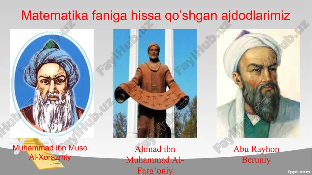 matematika faniga hissa qo’shgan ajdodlarimiz - Page 3