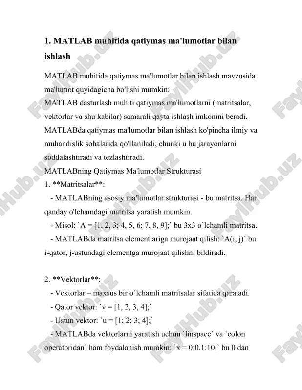 c toolbox yordamida qatiymas axborotlarni protsess qilish fuzzy logic toolbox matlab bilan birga keladigan kuchli vosita bo'lib, qatiymas axborotlarni protsess qilishda qo'llaniladi. uni qo'llash orqali turli murakkab tizimlarni model qilish va boshqarish muammolarini hal qilish mumkin. fuzzy logic toolbox yordamida qatiymas axborotlarni protsess qilishda bir qancha qadamlarni amalga oshirish kerak. birinchi qadam - tizimning lingvistik o'zgaruvchilarini aniqlashdir. masalan, agar biz biror muammoni hal qilmoqchi bo'lsak, lingvistik o'zgaruvchilarni tanlash va ularga mos keladigan o'lchovlar bilan belgilash kerak. lingvistik o'zgaruvchilarning qiymatlari qatiymas to'plam sifatida tasvirlanadi, ular fuzzy to'plamlar deb ham ataladi. bu to'plamlar aniq chegaralarga ega emas, balki ularning qiymatlari turli darajadagi a'zolik bilan ifodalanadi. masalan, harorat o'zgaruvchisi uchun "sovuq", "iliq" va "issiq" kabi lingvistik qiymatlarni belgilash mumkin. ikkinchi qadam - a'zolik funksiyalarini aniqlashdir. a'zolik funksiyalari yordamida tasvirlangan lingvistik qiymatlarning qatiymasligini ifodalash mumkin. bu funksiya turli shakllarda bo'lishi mumkin, masalan, uchburchak, trapetsiya yoki gauss turidagi funksiyalar. har bir lingvistik qiymat uchun mos …