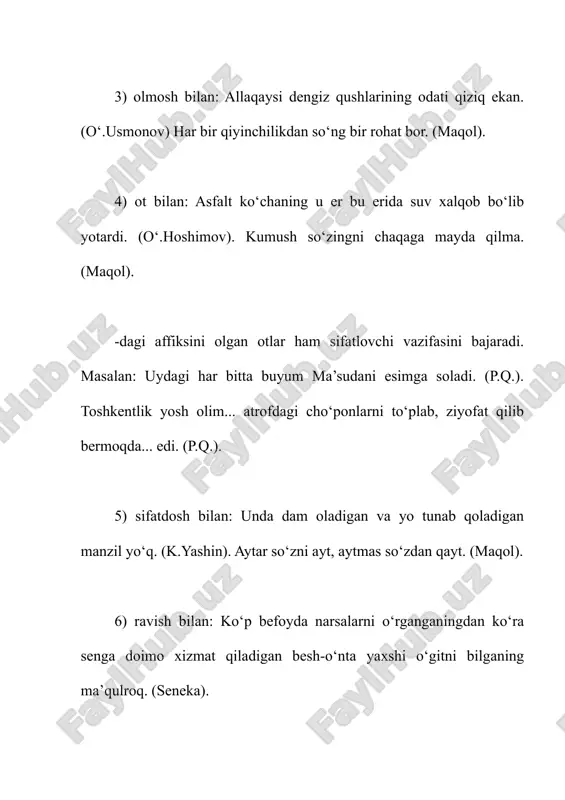 ikkinchi darajali bo`laklarning gapdagi ahamiyati - Page 3