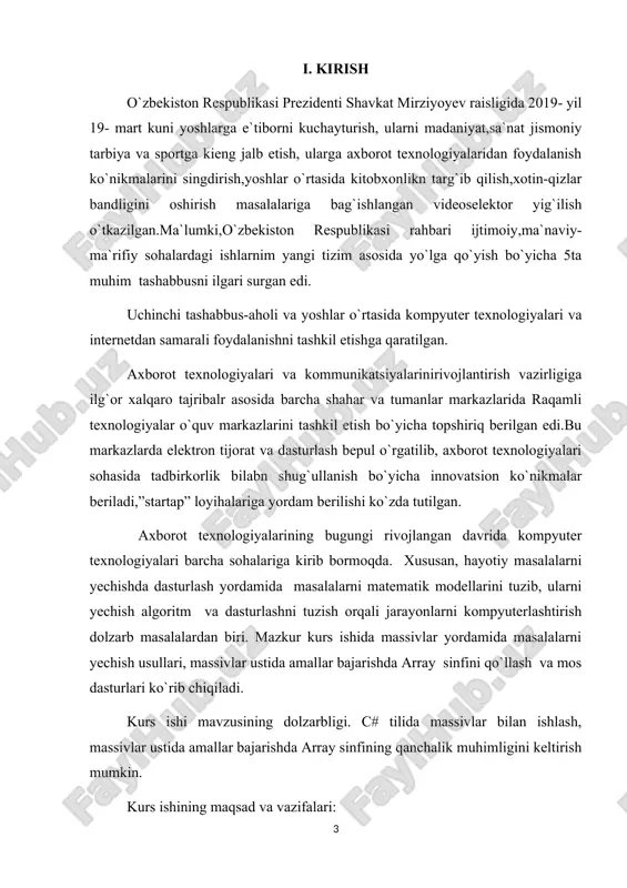 tavsiflovchi funktsional paketlar ko'rinishidagi dasturiy ta'minot tarkibiy qismlariga bog'liq. bunday komponentlarning kaliti shundaki, ular xususiyatlar, usullar va hodisalar bilan dasturlash modelini taqdim etadi; ular komponent haqida deklarativ ma'lumot beruvchi atributlarga ega; va ular o'zlarining hujjatlarini o'z ichiga oladi. c # ushbu tushunchalarni to'g'ridan-to'g'ri qo'llab-quvvatlash uchun til konstruktsiyalarini taqdim etadi va c # dasturiy ta'minot komponentlarini yaratish va ulardan foydalanish uchun juda tabiiy tilga aylanadi. bir nechta c # xususiyatlari mustahkam va bardoshli dasturlarni yaratishda yordam beradi: axlat yig'ish foydalanilmayotgan ob'ektlar egallagan xotirani avtomatik ravishda qayta tiklaydi; istisnolardan foydalanish xatolarni aniqlash va tiklash uchun tizimli va kengaytirilgan yondashuvni ta'minlaydi; va tilning xavfsiz dizayni bilan boshlanmagan o'zgaruvchilardan o'qish, massivlarni o'z chegaralaridan tashqariga indeksatsiya qilish yoki tekshirilmagan tipdagi gipslarni bajarish mumkin emas. c # birlashtirilgan turdagi tizimga ega . ibtidoiy kabi turlari, shu jumladan, barcha c # turlari, intva doublebitta ildiz dan meros objectturi. shunday qilib, barcha turlar umumiy operatsiyalar majmuini baham ko'radi …