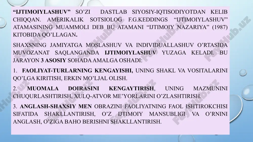 ari bilan hamkorliklari ham muhim. oila tarbiyasi farzandlarning har tomonlama kamol topishi uchun qulay sharoitlar yaratilsagina muvaffaqiyatli boʻlishi mumkin. oila tarbiyasida har bir oila oʻziga xos xususiyatlarni namoyon qiladi. oiladagi muhit ota-ona o'z ma'suliyatlarini his qilishi bilan barqaror bo'ladi. bolalarning odobli bo'lib ulg'ayishi uchun ota-ona bilan bir qatorda mahalla-kuy ham katta ibrat maktabidir. “qush uyasida ko'rganini qiladi”, deb bejiz aytmagan xalqimiz.farzand tarbiyalayotgan ota-ona har bir harakati, yurish turishi, muomalasi, boshqalar bilan o'zaro munosabatida olijanob fazilatlarni namoyon eta bilishi kerak. chunki bola tabiatan nihoyatda taqlidchan va kuzatuvchan bo'ladi. etiboringiz uchun rahmat