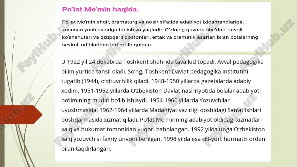 po'lat mo'min hayoti va ijodi - Page 3