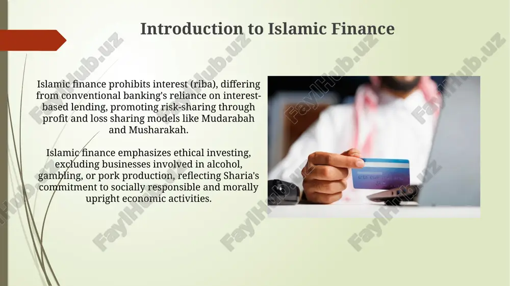ensure adherence to established sharia rulings and principles in all financial transactions. challenges and future of islamic banking a significant challenge is standardizing sharia interpretations across diverse regions. this inconsistency creates regulatory uncertainty and hinders global expansion efforts for institutions by 2025. fintech presents both opportunities and threats. integrating technological innovations while adhering to sharia compliance and managing cybersecurity risks by 2030 is paramount. thank you for your attention image1.png image2.jpg image3.jpg image4.jpg image5.jpg image6.jpg image7.jpg image8.jpg image9.jpg image10.jpg image11.jpg