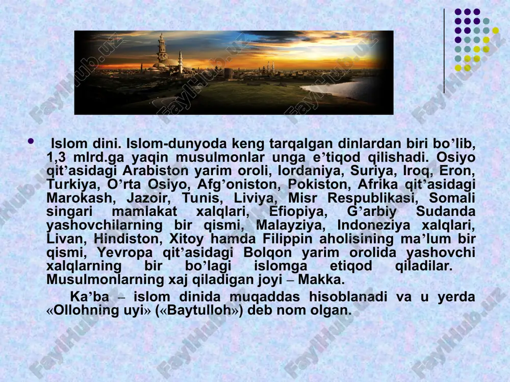 bor berilgan. «qur’on» kishilarni tenglikka, birodarlikka, tinch totuv yashashga, ezgulikka undaydi. shunga ko’ra, u katta ahloqiy qimmatga ega. «qur’on» da sahovat, mehmonnavozlik, jasorat, sabr va qanoat, qo’li ochiqlik, bag’rikenglik, muruvvatlilik, keng fe’llik, to’g’rilik, vafodorlik va sodiqlikka katta e’tibor berilgan va yuksak ma’rifat belgisi deb qaraladi. unda ehson mazmuni keng qamrovda olinadi. «qur’oni karim»da ehsonga loyiq kishilarga birinchi navbatda ota-onalar kiritiladi va ota-ona haqqi belgilab beriladi. «al-isro» surasining 23-24-oyatlarida ota-onaga yaxshilik ollox taologa ibodat qilishdan keyin ikkinchi vazifa sifatida ta’kidlanadi. ota-ona qanday bo’lishidan qat’iy nazar, farzand ularga nisbatan hurmat saqlashi, ularning so’zlarini qaytarmasligi, ota-ona bolani dunyoga keltirish bilan birga, farzandga ta’lim-tarbiya ham berganligini unutmay, ularning haqqini ado etishga doimo tayyor turishi lozimligi ta’kidlanadi. .«qur’on»da shirinsuxanlik, to’g’ri so’z, muomala madaniyatiga rioya qilish qonun-qoidalari keltiriladi, shirinsuxanlik insonning muomala madaniyatiga ega ekanligini ko’rsatadi, obroini orttiradi, hurmatga sazovor qiladi. 2.unda odob-ahloq madaniyati, huquqiy munosabatlar va insonni ulug’lashga oid muhim ko’rsatmalar mavjud. jumladan, «bandalarimga aytingki, ular …