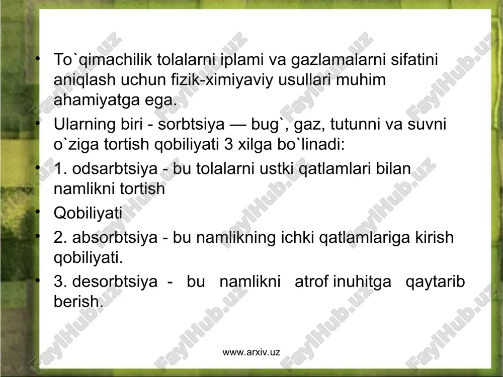 namlik va uning ahamiyati - Page 3