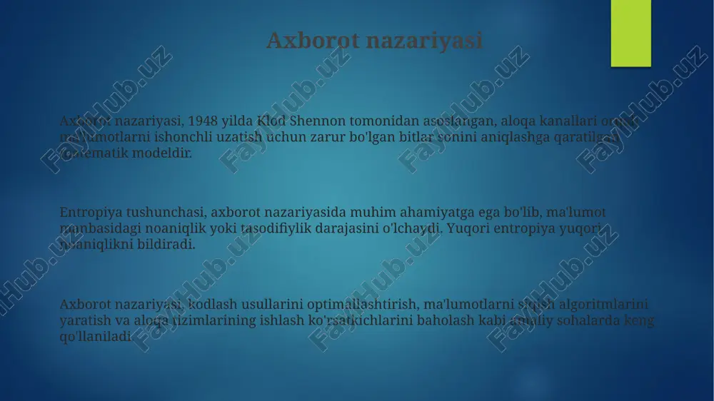 axborot nazariyasi - Page 3