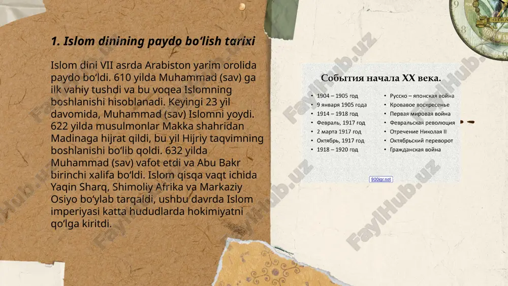 iya, pokiston va hindiston kabi hududlarda tarqalgan. 2. **shofe’iylik**: imom shofe’iy tomonidan asoslangan. odatda misr, somali, indoneziya va malayziya kabi mamlakatlarda amal qilinadi. 3. **malikiylik**: imom molik ibn anas tomonidan tashkil etilgan. asosan marokash, jazoir, tunis va boshqa shimoliy afrika davlatlarida amal qiladi. 4. **hanbaliylik**: ahmad ibn hanbal asos solgan. usmoniylar imperiyasi davrida kamroq amal qilingan, ammo bugungi kunda saudiya arabistoni va qatar kabi xalqlarda keng tarqalgan. ... t.me/slaydai_bot 7. islomda tavhid va shirk tushunchasi tavhid islomning asosiy tamoyillaridan biri bo'lib, allohning yagonaligi va unikiga teng kimsaning yo'qligini ta'kidlaydi. tavhid qabul qilinishi kerak bo'lgan eng muhim e'tiqod hisoblanadi. shirk esa, tavhidga zid bo'lib, allohga sherik qo'shishni anglatadi. shu sababli, shirk islomda eng katta gunohlardan biri hisoblanadi. shirk allohning yagonaligiga isyon qilish hisoblanadi va ikki turli ko'rinishda bo'lishi mumkin: zahiriy shirk — ochiq-oydin, ya'ni boshqa ilohlarga sig'inish va botiniy shirk — yashirin, ya'ni qalbda allohdan boshqa narsaga ishonish. islom barcha musulmonlarni …