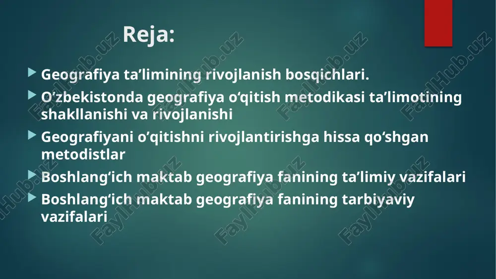 atishlar, tajribalar va ekskursiyalar bilan bog‘lab tabiiyot o‘qitish tizimini birinchi o‘lib aleksandr yakovlevich gerd (1841-1888) taklif qildi. gerd bunyodga keltirgan tizimda tabiiyotni o‘rganish jonsiz tabiatdan boshlanadi, u boshlang‘ich sinflarda jonsiz tabiat kursini o‘qitish metodikasini ishlab chiqdi. ”tabiiyot qisqa kursi” nomli darslik, shuningdek, “yer, havo, suv” nomli o‘quv qo‘llanma va ularni o‘qitishga oid “boshlang‘ich maktabda predmetli darslar” nomli metodik qo‘llanma (1883) yozdi. bu kitob uzoq vaqtlargacha jonsiz tabiat kursi bo‘yicha asosiy qo‘llanma bo‘lib keldi. sharq mutafakkirlarining tabiat haqidagi qarashlari. al xorazimiy, abu rayhon beruniy, abu nasr al-forobiy, abu ali ibn sino, mirzo ulug‘bek, zahiriddin muhammad bobur kabi allomalarimizning asarlarida o‘z ifodasini topgan. bu mutafakkirlarning asarlari astronomiya, matematika, geologiya, mantiq, musiqa, axloq, tibbiyot va tabiiyot kabi fanlarning rivojlanishiga ilmiy asos bo‘ldi. 84 yil “yerning tasviri” dunyodagi birinchi geografik atlas yer meridianining bir gradusi o‘lchab chiqilgan abu abdulloh al-xorazmiy (783-850 yy.) bag‘dod xalifasi ma'mun “yer va osmon xaritasi”ni tuzish ishini boshqarish al-xorazmiy “algoritm” …