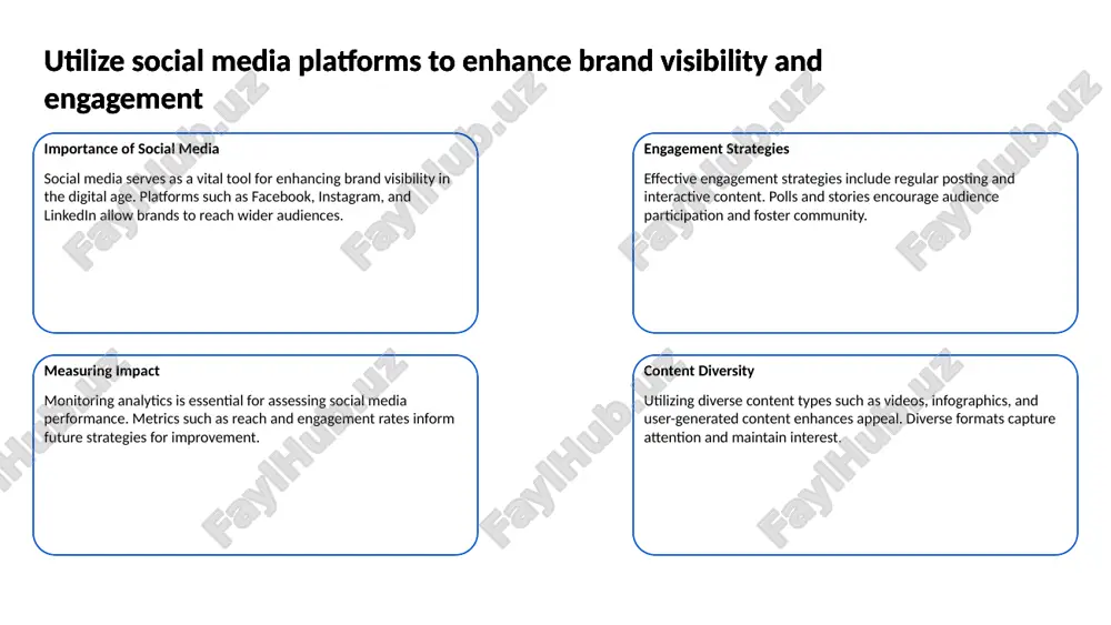 ate to promotional materials, ensuring better alignment with user intent. implement seo strategies to increase organic traffic to your promotional materials quality content creation developing high-quality, informative content enhances website authority. content should cater to audience needs, providing valuable insights while integrating targeted keywords seamlessly throughout. implement seo strategies to increase organic traffic to your promotional materials on-page seo techniques implementing on-page seo techniques includes optimizing title tags and meta descriptions. properly structured urls and header tags also improve search engine visibility, facilitating better indexing by algorithms. implement seo strategies to increase organic traffic to your promotional materials backlink building establishing credible backlinks from reputable sources can significantly boost domain authority. engaging in guest blogging or partnerships enhances visibility and drives organic traffic to promotional materials. 6 analyze competitors to identify effective promotional tactics and differentiate your brand understanding competitors analyzing competitors involves studying their marketing strategies. this includes reviewing …