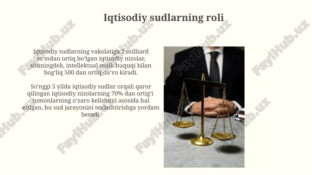 maradorligini 30% ga oshirishni maqsad qilgan. konstitutsiyada sud hokimiyatining oʻrni oʻzbekiston respublikasi konstitutsiyasi sudlarning turlarini (umumxalq, xo'jalik, ma'muriy va boshqalar) aniqlab beradi va ularning vakolatlarini belgilaydi, shuningdek, sud tizimining 3 bosqichli tuzilishini tasdiqlaydi. konstitutsiyaning 97-moddasi prezidentning oliy sud raisini tayinlash huquqini belgilaydi, bu esa ijro etuvchi va sud hokimiyatlari oʻrtasidagi muvozanatni ta'minlashga qaratilgan muhim jihat hisoblanadi. sudyalarni tayinlash va lavozimdan ozod etish sudyalar oliy sud tomonidan 15 yildan kam bo'lmagan muddatga tayinlanadi va prezident tomonidan tasdiqlanadi. o'zbekiston respublikasining konstitutsiyasi va “sudyalar to'g'risida”gi qonun sudya tayinlash va lavozimidan ozod etish tartibini aniq belgilab beradi. sud tizimida korrupsiyaga qarshi kurash sudyalar va sud xodimlarining mulkiy deklaratsiyalarini majburiy taqdim etish tizimi korrupsiyaviy xavflarni aniqlashda muhim rol oʻynaydi va 20% ga kamayish kuzatilgan. oʻzbekiston sud tizimida korrupsiyaga qarshi kurash doirasida 2020-yildan buyon 500 dan ortiq sud xodimi intizomiy javobgarlikka tortilgan. konstitutsiyaviy sudning faoliyati konstitutsiyaviy sud yiliga o‘rtacha 150 dan ortiq konstitutsiyaviy shikoyatlarni ko‘rib chiqadi …