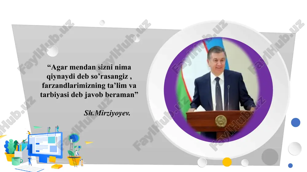 madaniyati va sog'lom avlod tarbiyasi (o. musurmonova, m. holmatova), tarbiyaning ishi (v. karimova) , n.sog'inov, g'.shoumarov, e.g'oziev) va pedagogika masalalari (a. munavvarov, o. musurmonova, m. inomova, d. xoliqov) olimlarimiz tomonidan keng qamrovli tadqiq etilgan. shuningdek, o'zbek adiblari va pedagoglari(sh.zunnunov, m.ismoiliy, t.malik)ning qarashlari, tuzatishlari, maxsus jiddiy bo'lmasa-da, muhim ijtimoiy-tarbiyaviy xavfsizlik molik manba sifatida masalalari bilan shug'ullanuvchilar uchun muayyan harakat uyg'otadi. tadqiqot natijasida o‘quvchilarni tarbiyasida tarbiyaviy tadbirlarni qo’llab-quvvatlash o‘rgatishga oid nazariy-metodik yondashuvlar, qarashlarga ega bo‘ldi. shuningdek, o‘quvchilarni tarbiyasida tarbiyaviy tadbirlar rag’batlantirishni qo’llab-quvvatlashga o‘rgatishning o‘ziga xos shakllari, vositalari, metodlari va texnologiyalari bilan boyitildi. kurs ishining vazifalari: – 3. barkamol shaxsni tarbiyalashda tarbiyaviy tadbirlardan olayotgan tarbiyasi natijasida ijobiy fazilatlarga o‘rgatish usullarini ishlab chiqish; – 4. ta’lim jarayonida tarbiyani qo’llab-quvvatlashda ta’lim va tarbiya metodlaridan samarali foydalanish usullarini taqdim etish; –1. boshlang’ich sinf o‘quvchilarni tarbiyasida tarbiyaviy tadbirlar orqali erkin tafakkurni rivojlantirish darajasini aniqlash; – 2. o’quvchilar tarbiyasini mustahkamlashda tarbiyaviy tadbirlar inson faolligidagi o’rni hamda shu orqali …