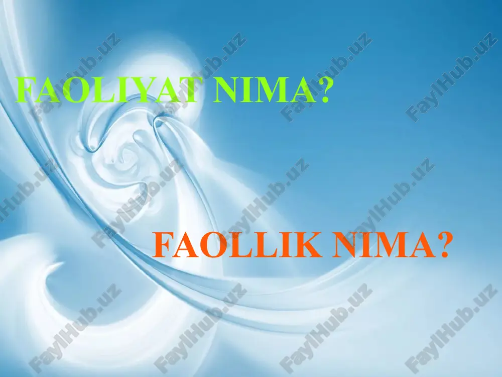 htiyojning namoyon bo'lish shakli,insonni faoliyatga undaydigan sabab, ya’ni faoliyatning nima uchun amalga oshrilayotganligidir. u yoki bu motiv insonni muayyan maqsad sari undaydi. faoliyatdan kutilayotgan natija maqsad har qanday faoliyat ma’lum harakatlar ketma-ketligi shaklida amalga oshadi. harakat maqsadga erishish uchun yo’naltirilgan ongli faollik, faoliyatning asosiy tarkibiy birligidir. u sharoitga bog’liq ravishda turli usullar bilan amalga oshiriladi. harakatni amalga oshirish usullari operatsiyalar deb ataladi. operatsiyalar avtomatlashgan, odatda anglanmaydigan harakatlardir faoliyat o’z motivini yo’qotishi va harakatga aylanishi, harakat esa maqsadi o'zgarishi bilan operatsiyaga aylanishi mumkin. muayyan sharoitda harakatdan ko’zlangan maqsad butun faoliyat maqsadidan muhimroq ahamiyat kasb etishi va natijada maqsad motivga aylanib qolishi kuzatiladi. shaxs faoliyatining qanday turlarini bilasiz? o‘yin faoliyati yoshlik davriga-bolalikka xos faoliyat turi hisoblanadi. faoliyatning bu turi katta yoshdagi odamlarda ham bor. lekin katta odamlarda o‘yin faoliyatining mohiyati boshqachadir. psixolog m.vohidovning tadqiqotlarida bolalar o‘yinlari didaktik o‘yinlar, sport o‘yinlari, texnik o‘yinlari, ijtimoiy siyosiy o‘yinlar, harbiy va drammalashgan o‘yinlar kabi olti guruhga …