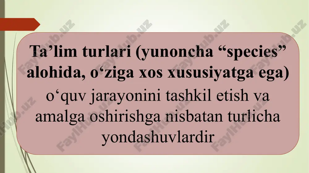 ta'lim turlari va ta'limni tashkil etish shakllari - Page 3