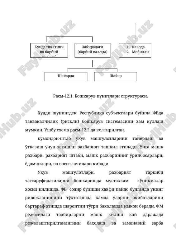 асосий ўкув услубий хужжат бўлиб, унда мўлжалланган максадларга мос равишда ўкув машкини олиб бориш йўл-йўриклари баён этилади. укув саволларини ишлаб чикишнинг кетма-кетлиги белгиланади. утказиш тартиби боскичма-боскич кенгайтирилган жадвал шаклида баён этилади. хар бир боскич ўкув саволлари ва уларга ажратилган вакт аникланади. вазиятлар шартли равишда топширик шаклида баён этилади. сўнгра машк рахбарини, ўринбосарларини, ёрдамчиларини ва воситачиларни иш режаси келтирилади. ундан кейин «ўргатилаётганлардан кутилаётган харакатлар мухокамадан ўтказилиш вакти ва тартиби»ни кўрсатиш билан тугалланади. режа тузаётганда ўкув машки саволларини ишлаб чикиш учун ажратиладиган вактга катта эътибор бериш керак. кўмондон-штаб ўкув машкини тайёрлаш бўйича ташкилий кўрсатмаларини, одатда, буйрук шаклида ишлаб чикади ва ижрочилар барча талабаларни (ишларни) бажара олиши учун ўз вактида уларга етказилади. моддий-техник таъминот режаси - бу ўкув машкини ўтказиш режасида кўзда тутилган барча тадбирларни бажарилишини таъминловчи хужжатдир. барча ўкув-услубий хужжатлар имкон кадар киска ва фойдаланиш учун кулай бўлиши керак. кўмондон-штаб ўкув мшгулотининг ибратлилиги кўзланган максадга эришиш ва ўкув саволларини ишлаб чикишнинг сифати …