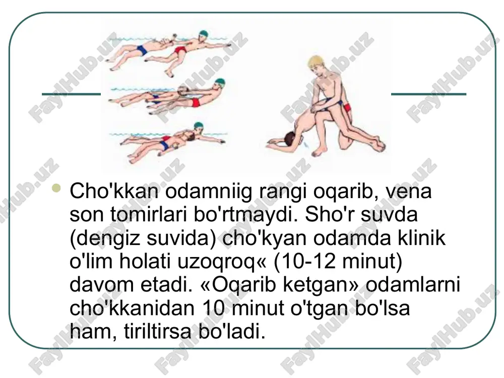 qarishning qiyinlashganligi (yuqori harorat va namlik, havo harakatining yo‘qligi) va issiqlikni ko‘p chiqarish (jismoniy ish) termoregulatsiyasining buzilishi issiqlab ketishning sababchisi hisoblanadi. agar shikastlangan kishining yurak urishi juda sust bo‘lib, tomirlarda pulsni aniqlab bo‘lmasa, darhol yurakni tashqi massaj qilishga kirishish kerak. mustaqil nafas olishi va yurak urishi tiklangandan so‘ng bemorni shoshilinch ravishda yaqin oradagi tibbiy muassasaga yuborish kerak bo‘ladi.