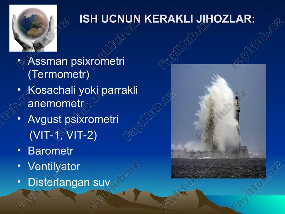 k berish kamayadi. kishi terlaganda, namlikning bug’lanishi natijasida, terining yuzalari issiqlikni yo’qotadi. komfort sharoitda issiqlik uzatish miqdori issiqlik paydo bo’lish miqdoriga tengdir. soddaroq qilib aytganda oranizm qancha issiq chiqarsa shuncha miqdordagi issiqlikni, tashqi muhitga beradi. shuning uchun kishi organizmining harorati doimo 36,0-36,60s miqdorda saqlanadi. agar issiqlik muvozanati buzilsa, kishi o’zini yomon his qiladi. masalan, agar issiqlik uzatish issiqlik ajratib chiqarishdan kam bo’lsa organizmda issiqlik yig’ilib u qizib ketadi. yoki issiqlik uzatish, issiqlik ajratib chiqarishdan ko’p bo’lsa organizm sovib ketadi. organizmning qizib yoki sovib ketishi, uning ish faoliyatiga salbiy ta‘sir ko’rsatadi, ish unumdorligini pasaytiradi, hamda kasallik yoki baxtsiz xodisalarga sabab bo’lishi mumkin. ishchilarning komfort hissiyoti tsex havosining mikroiqlim parametrlarini tanlashga bog’liqdir.sanoat korxonalarini loyihalash me‘yorlari tsexda bajariladigan ishning tabiatini, bajarilayotgan ishning og’irlik darajasini va yil faslini hisobga oladi. ishlab chiqarish tsexlaridagi mikroiqlim sharoit ko’pgina hollarda nafaqat komfort talablarini, shu bilan birga texnologik jarayoni zarur shart-sharoitlarini ham qoniqtirishi kerak. mikroiqlim kattaliklari bu jarayonning …