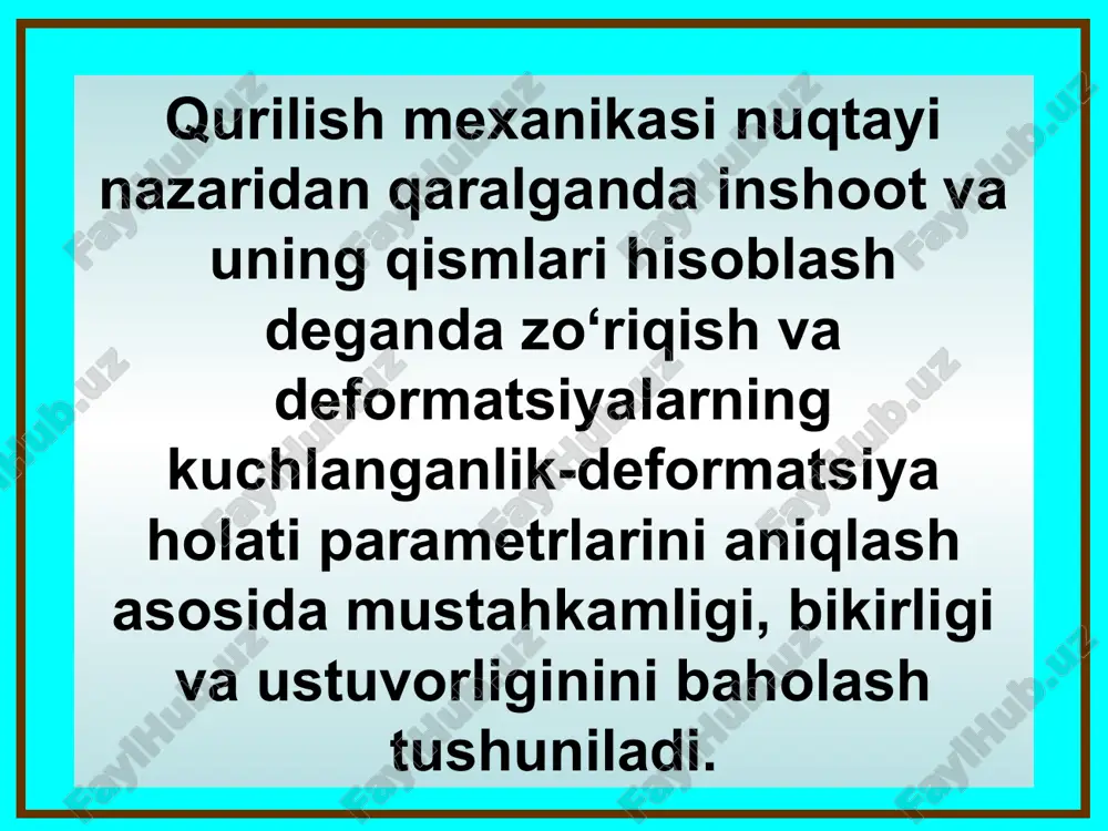 qurilish mexanikasi faniga kirish - Page 3