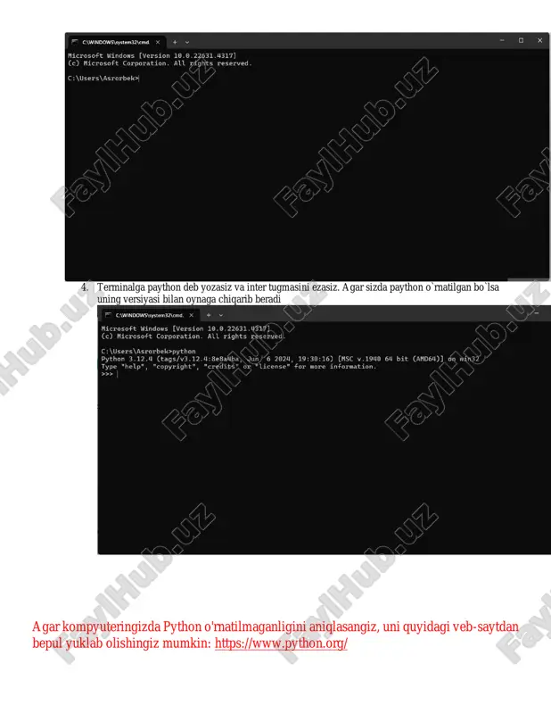 python dasturlash tili - Page 3