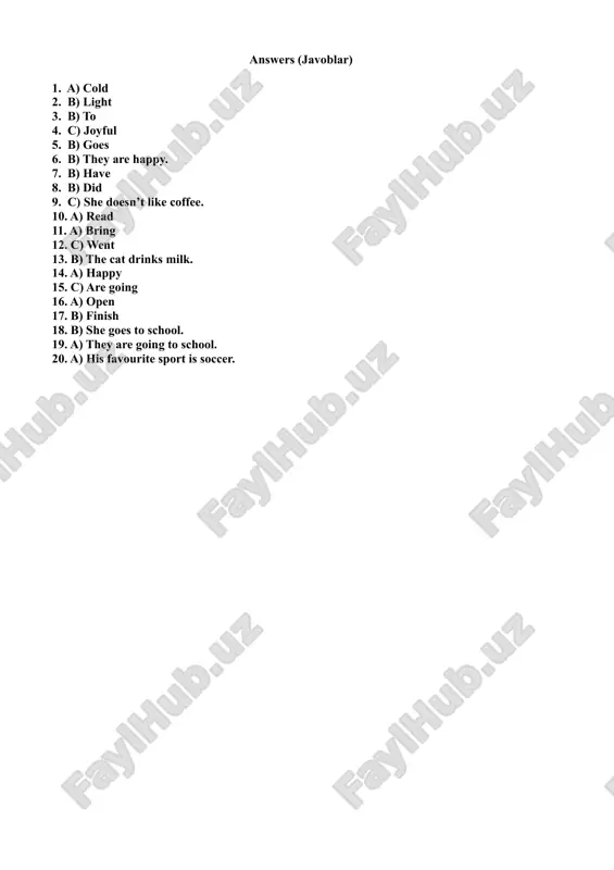 foundation english quiz - Page 3