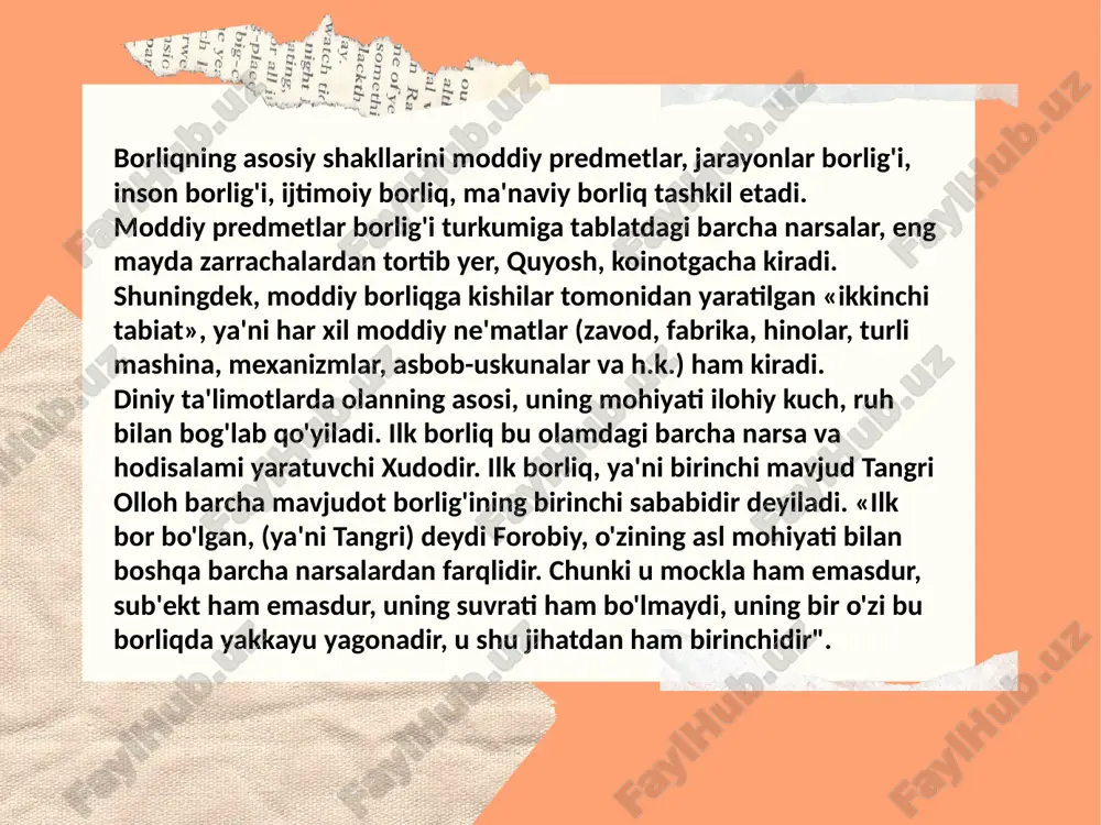 ols that can be lectures. forobiyning fikricha, o'z zoti mavjud (narsalar)ni substantsiya (javhar), deb ataladi, masalan, olan va shunga o'xshash barcha jismlar. o'z zoti bilan mavjud bo'lmagan (narsalar)ni aktsidentsiya deb ataymiz, masalan, olmaning qizilligi va shunga o'xshaganlar. bundan kelib chiqadiki, barcha vujudga keltirilgan narsalar yoki substantsiya (masalan, olma), yoki aktsidentsiyalardan iborat bo'lar ekan. what flowers are worth presentations are communication tools that can be demonstrations or lectures. $104,825,000,000 yangi zamonda dekart substantsiya muammosini eng keskin qilib qo'ydi. u ikki xil substantsiya materiya va ruh parallel ravishda mavjud, bularning har ikkalasi esa xudoga bo'ysunadi, deb hisoblaydi. spinoza tablatni yakkayuyagona substantsiya deb, ko'lam va tafakkurni yagona bir substantsiyaning atributlari hisoblardi va substantsiyani o'z-o'ziga sababchi, deb qarardi. kantning fikricha, substantsiya, «shunday bir doimiy narsaki, faqat unga nisbatangina hamma vaqtli hodisalarni aniqlash mumkin. «gegel mutlaq g'oyani har qanday yanada haqiqiy rivojlanishning negizi», deb ta'riflaydi. how many flowers die daily in a flower shop? 45% …