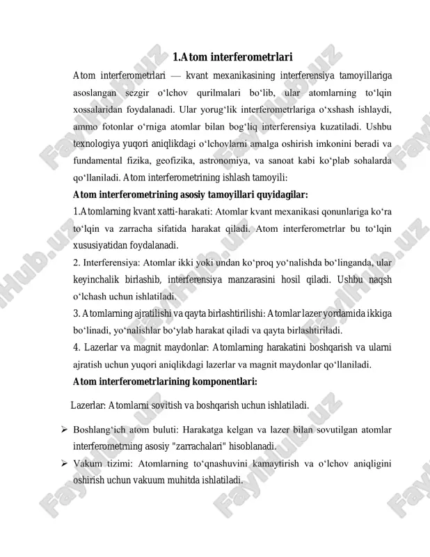 r energiya darajalarida diskret holatlar bilan tasvirlanadi, ya'ni ular faqat ma'lum kvant holatlarda bo'lishi mumkin. bunda asosiy farazlardan biri heisenbergning noaniqlik prinsipi bo'lib, u har qanday zarrachalar uchun ularning joylashuvi va momenti bir vaqtning o'zida aniq o'lchab bo'lmasligini ifodalaydi: \( \delta x \delta p \geq \frac{h}{4\pi} \), bu yerda \(\delta x\) – zarrachaning pozitsiyasidagi noaniqlik, \(\delta p\) – impulsidagi noaniqlik va \(h\) – plank doimiysi (6.626 x \(10^{-34}\) js). atomlar kvant mexanikasida kvant sonlari to'plami orqali tasvirlanadi. bosh kvant soni (\(n\)) atomdagi elektronning energiya darajasini belgilaydi va musbat butun son ko'rinishida bo'ladi. azimut kvant soni (\(l\)) elektron orbitasining shakli bilan bog'liq va 0 dan \(n-1\) gacha bo'lgan qiymatlarni qabul qiladi. magnit kvant soni (\(m\)) elektron orbitasining orientatsiyasini aniqlaydi va \(-l\) dan \(+l\) gacha qabul qilinadigan qiymatlarga ega. spin kvant soni (\(s\)) esa elektronning ichki kvant xususiyatini belgilaydi, u \(\pm \frac{1}{2}\) qiymatlarini olishi mumkin. bu kvant sonlari elektronlarning atom ichidagi taqsimlanishini …