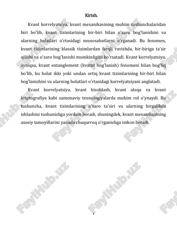 rga, u kvant holatlaridan biriga ham mos kelishi kerak |←⟩b yoki |→⟩b. xuddi shu sababga ko'ra. shuning uchun bob tizimining ontik holati kamida ikkita kvant holatiga mos kelishi kerak; shuning uchun kvant holati uning tizimining to'liq tavsifi emas. eynshteyn, podolskiy va rozen buni kvant nazariyasining kopengagen talqinining to'liq emasligining dalili sifatida 6 ko'rdilar, chunki to'lqin funksiyasi bu joylashuv taxmini ostida kvant tizimining to'liq tavsifi emas. ularning maqolasi shunday xulosaga keladi: shunday qilib, biz to'lqin funksiyasi fizik haqiqatning to'liq tavsifini bermasligini ko'rsatgan bo'lsak-da, biz bunday tavsif mavjudmi yoki yo'qmi degan savolni ochiq qoldirdik. biroq, biz bunday nazariya mumkinligiga ishonamiz. garchi turli mualliflar (asosan niels bohr ) epr qog'ozining noaniq terminologiyasini tanqid qilgan bo'lsa-da, fikr tajribasi shunga qaramay katta qiziqish uyg'otdi. ularning "to'liq tavsif" tushunchasi keyinchalik o'lchov natijalarining statistik ma'lumotlarini aniqlaydigan, lekin kuzatuvchi kirish imkoniga ega bo'lmagan yashirin o'zgaruvchilar taklifi bilan rasmiylashtirildi. bom mexanikasi yashirin o'zgaruvchilarni kiritish bilan kvant mexanikasining shunday yakunlanishini …