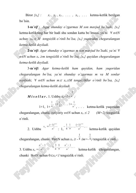 cheksiz kichik va cheksiz katta miqdor. - Page 3