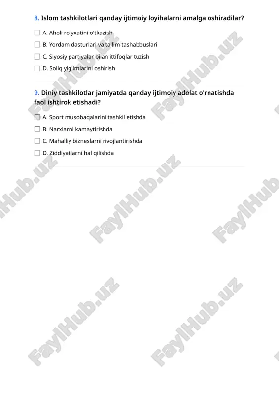 islomda diniy tashkilotlar faoliyati - Page 3
