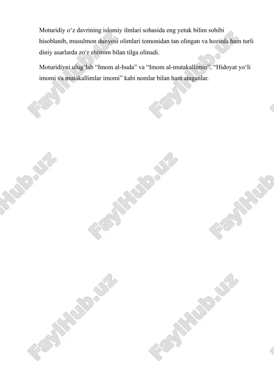 abu mansur al moturidiy buyuk kalom imomi - Page 3