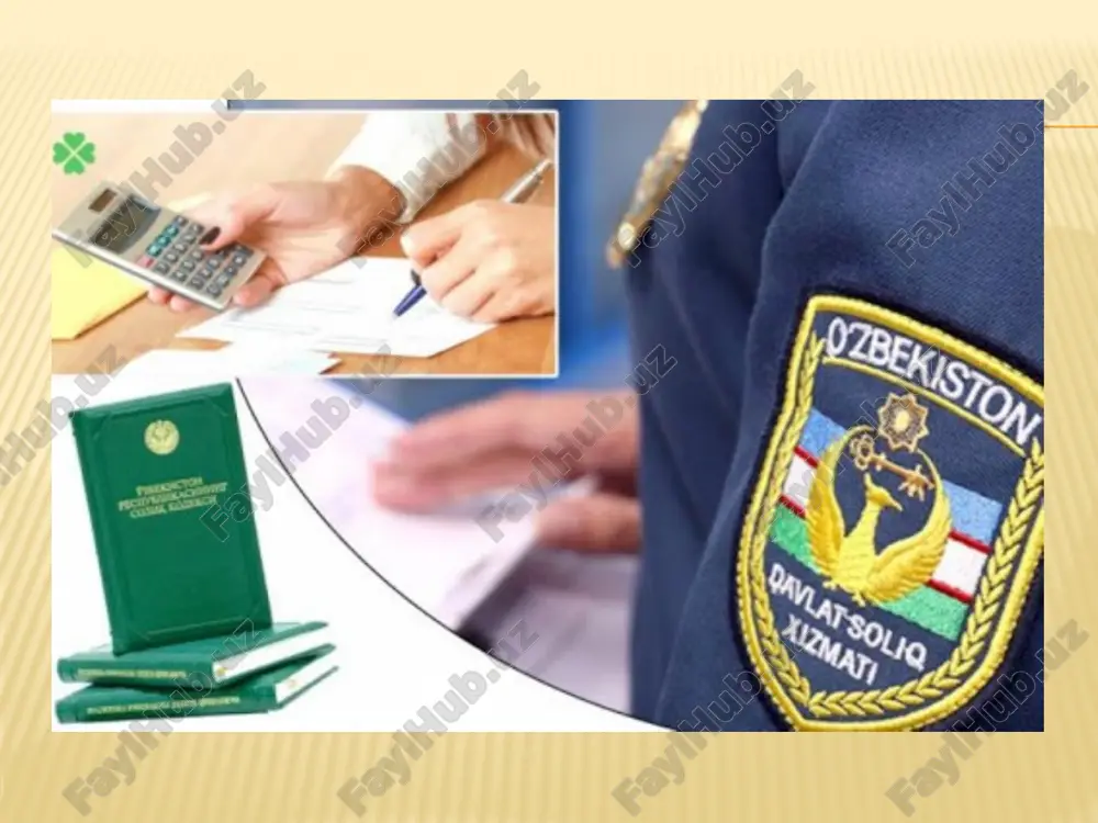 quqiy tartibga solishni takomillashtirish to'g'risida» 180-son qarorlariga muvofiq soliq sohasida huquq buzilishlariga qarshi kurashish bo'yicha bosh boshqarma va nazorat-taftish bosh-qarmasi tashkil etildi. davlat soliq xizmatining nazorat funktsiyalarini ко'rib chiqish jarayonida nazorat mohiyatini anglab olishimiz lozim. soliq nazorati haqida «davlat soliq xizmati to'g'risida»gi qo-nunning 2-moddasida shunday deyiladi: «soliq nazorati davlat soliq xizmati organlari tomonidan soliqqa tortilishi lozim bo'l-gan sub'ektlar va ob'ektlarni hisobga olish, soliqlarga doir tekshiruvlar o'tkazish, soliq to'lovchilar, boshqa shaxslarni so'rab-surishtirish vositasida hamda qonun hujjatlarida nazarda tutilgan boshqa shakllarda amalga oshiriladi». nazorat vosita-sida bajarilayotgan topshiriqning to'liqligi, o'z vaqtidaligi va samaradorligi to'g'risidagi ma'lumotlar ishonchliligi, topshiriq-ni bajarish paytida mansabdor shaxslar qilgan xatti-harakatlar va o'tkazilgan operatsiyalaming qonuniyligi aniqlanadi, faoliyat-ni yaxshilash va ishda yo'l qo'yilgan huquqbuzarlik va kamchilik-larni bartaraf etish uchun ichki rezervlar aniqlanadi, shu jum-ladan, qonunlarni buzganligi, ishda pala-partishlikka yo'l qo'y-gani uchun tegishli mansabdor shaxslar javobgarlikka tortiladi. xo'jalik yurituvchi sub'ektlar faoliyatini davlat tomonidan nazorat qilish to'g'risidagi qonunning 5-moddasiga asosan xo'ja-lik yurituvchi sub'ektlar faoliyatini …
