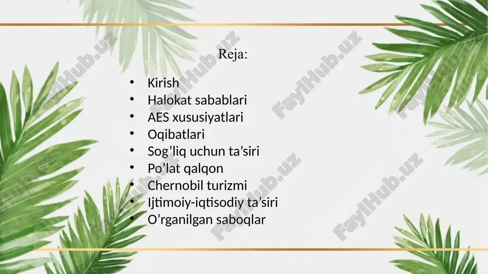 ssiqlik quvvati — 3200 mvt) elektr quvvatiga ega rbmk −1000 reaktorlari (yuqori quvvatli kanal tipidagi reaktor) asosidagi toʻrtta quvvat bloki mavjud edi[5]. yana ikkita shunga oʻxshash quvvat bloklari qurilaytogan edi.. • chernobil aes 2000-yilning 15-dekabrda butunlay toʻxtadi oqibatlari • voqea sodir boʻlganidan keyingi dastlabki uch oy ichida 31 kishi halok boʻldi, 1987-yildan 2004-yilgacha yana 19 kishining oʻlimi uning bevosita oqibatlari bilan bogʻliq boʻlishi mumkin. tozalashda ishtirok etganlardan 134 nafari turli darajadagi oʻtkir nurlanish kasalligiga chalingan. odamlarga, asosan, favqulodda vaziyatlar xodimlari va likvidatorlar orasida yuqori darajadagi radiatsiyaning uzoq muddatli taʼsiridan toʻrt ming qoʻshimcha oʻlimga olib keldi yoki olib kelishi mumkin[6][7]. shunga qaramay, bu raqamlar jamoatchilik fikriga koʻra chernobil halokati qurbonlari sonidan sezilarli darajada kamroqdir[8]. oqibatlari • xirosima va nagasaki portlashlaridan farqli oʻlaroq, portlash juda kuchli " iflos bomba " ga oʻxshardi — radioaktiv ifloslanish asosiy zarar etkazuvchi omil boʻldi. yonayotgan reaktor tutuni turli xil radioaktiv moddalarni, birinchi navbatda, yod va seziy …