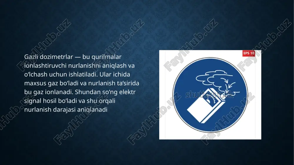 bi impuls chiqishi emas, balki uzluksiz oqimdir. ion-juft yig'ish grafigiga murojaat qilgan holda, ion kamerasining ish hududida yig'ilgan ion juftining zaryadi qo'llaniladigan kuchlanish diapazonida samarali o'zgarmasligini ko'rish mumkin, chunki ion kamerasi nisbatan past elektr maydon kuchi tufayli ko'payish effektiga ega emas. bu geiger-myuller trubkasi yoki proportsional hisoblagichdan farq qiladi, bunda ikkilamchi elektronlar va natijada bir nechta ko'chkilar o'lchanadigan impulslarni hosil qilish uchun dastlabki ionlanish zaryadlarini sezilarli darajada oshiradi. ionisatsion kamera turlari amaldagi qo'lda integral ion kamerali tadqiqot o'lchagich integral qo'lda ushlab turiladigan asbobda toymasin beta qalqonning ko'rinishi ionizatsiya kamerasi per kyuri tomonidan 1895-1900 yillarda qilingan geiger–müller sanagichi (yoki geiger sanagichi) — ionlashtiruvchi nurlanishni aniqlash va hisoblash uchun ishlatiladigan eng mashhur va keng tarqalgan qurilmalardan biridir. u odatda radioaktivlikni aniqlash, nurlanish mavjudligini tekshirish va xavfsizlikni ta’minlash maqsadida ishlatiladi. afzalliklari:juda sezgir (kichik miqdordagi nurlanishni ham aniqlaydi)tez ishlaydi, real vaqtda signal beradiishlatish oson. kamchiliklari:nurlanish miqdorini aniq o‘lchay olmaydi, faqat zarracha borligini bildiradijuda yuqori …
