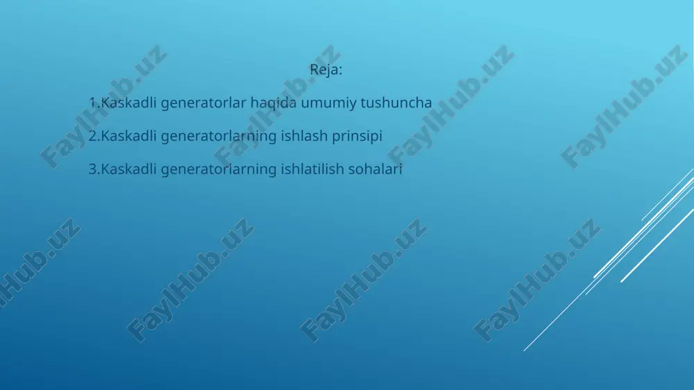 kaskadli generatorlar tuzilishi va ishlash prinsiplari - Page 3