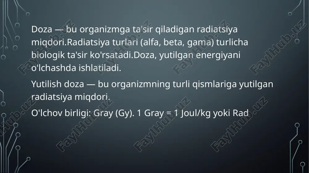 yutilish, ekvivalent va effektiv doza - Page 3