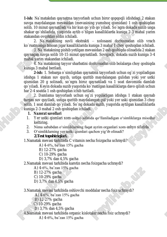 va makroelementlar (kalsiy, kremniy, alyuminiy, temir, magniy, kobalt, rux, mis, marganets, molibden, xrom) bor. kiyiko‘tning yelimi tarkibida ko‘zga davo bo‘ladigan dorilar bor. u issiq yo‘talni yumshatish xususiyatiga ega, o‘pka yaralaridan keladigan zararni kamaytiradi va ovozni yaxshilaydi. xitoy tabobatida ildizidan tayyorlangan tinktura yoki kukun turli me’da-ichak kasalliklarigan qarshi, shuningdek, siydik haydaydigan va terlatadigan dori sifatida qo‘llaniladi. uni diabetda, furunkulyoz, piodermiyada boshqa dorivor o‘simliklar bilan birgalikda ishlatish buyuriladi. kiyiko‘tning ildizidan tayyorlangan ekstrakt infektsiya tushgan jarohatlarga, yaralarga qo‘yish uchun ishlatiladi. zamonaviy tibbiyotda kiyiko‘tdan tayyorlangan damlama va qaynatmalar (10% li) gipertoniya kasalligi, stenokardiya, qon aylanishining yetishmovchiligi, o‘tkir glomeruloneftritlar, buyrak-tomirlar kasalligida, shuningdek, diabet, stomatit, paradontozda, furunkulyoz va boshqa teri kasalliklarida ishlatiladi. 20% li damlamasi aritmiyalar (taxikardiya, ekstrosistoliya) bilan o‘tayotgan yurak-tomirlar yetishmovchiligida, shuningdek, nevrasteniyada foyda beradi. kiyiko‘tning galen preparatlari (damlama va qaynatma) qon bosimini pasaytiradigan, yurakka quvvat beradigan tinchlantiruvchi ta’sirga ega. bu preparatlar yurak toj tomirlarini kengaytiradi, buyrakda qon aylanishini kuchaytiradi va siydik ajralishini ko‘paytiradi. ishning …
