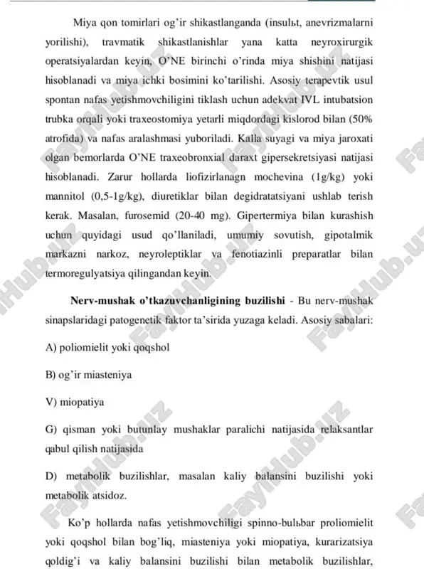 o'tkir nafas etishmovchiligida intensive terapiya - Page 3