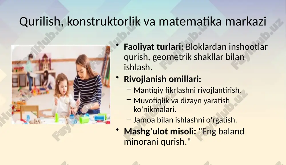 rivojlantiruvchi markazlar tashkilotish fanidan maktabgacha ta'lim - Page 3