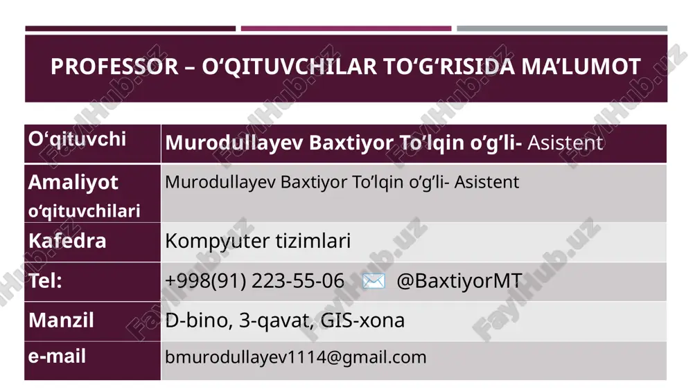 ni avtomatlashtirish vositalarining evolyutsiyasi. 1 i - topic: stages of development of computer architecture, types of computer and principles of organization ra yusupov plan: 1. the emergence and evolution of digital computing . 2. the degree of fragmentation of computer structures 3. evolution of computational automation tools . biz axborot asrida yashayapmiz: yunesko hujjatlarining guvohlik berishicha, bugungi kunda rivojlangan davlatlar aholisining yarmidan ko‘pi axborot sohasida mehnat qilmoqda. zamonaviy axborot texnologiyalarining asosi, ularning bazisi, kompyuter texnologiyalarining apparat vositalari tashkil etadi. zamonaviy hisoblash mashinalari (hm) va tizimlari (ht) ilmiy va muhandislik tafakkurning muhim yutuqlaridan biri hisoblanadi, ularning inson faoliyatining barcha sohalariga ta’sirini baholash juda qiyin. we live in the information age: unesco documents show that today more than half of the population of developed countries work in the field of information. the basis of modern information technologies, their basis is the hardware of computer technology. modern computers and systems are one of …