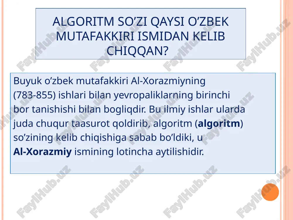 uter xotirasiga kiritish va tuzatish d) olingan natijalarni tahlil qilish 1-bosqich 2-bosqich 4-bosqich 3-bosqich 5-bosqich 6-bosqich unknown-0.unknown unknown-1.unknown unknown-2.unknown å = 10 1 3 1 n n c bx e ax y x + × × = - sin 2 e , 0 , ) cos( 0 2 = £ £ + = - t b at h t t t bt a e y