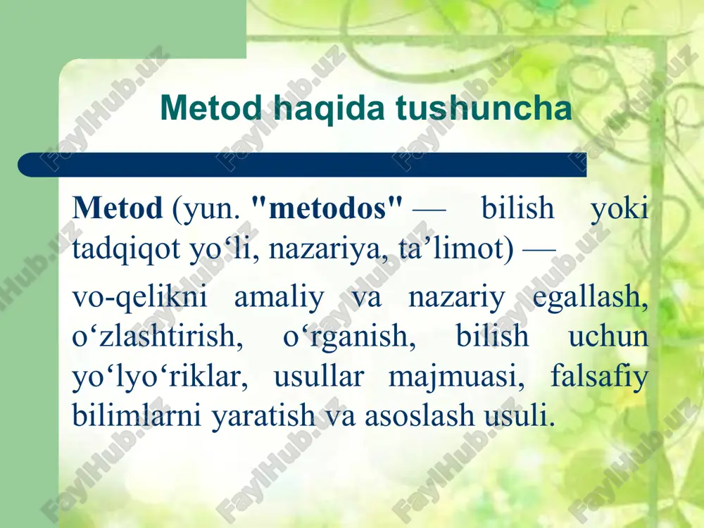 is–tuyg`ulari, xarakteri va tipologik xususiyatlari o`rganiladi. inson psixi-kasining nozik ichki bog`lanishlari, munosabatlari, qonuniyatlari, qonunlari, xossalari, murakkab mexanizmlari tekshiriladi. psixologiyada o`zini–o`zi kuzatish (introspektsiya) usuli ham keng qo`llaniladi. suhbat. inson psixikasini o`rganishda suhbatning maqsadi va vazifasi belgilanadi, uning ob'ekti va sub'ekti tanlanadi, mavzusi, vaqti, joyi aniqlanadi, yakka, guruhiy va jamoa bilan bog`liq savol–javob tartibi tayyorlanadi. suhbatning bosh maqsadi muayyan bir vaziyat yoki muammoni xal qilish jarayonida inson psixikasidagi o`zgarishlarni o`rganishdir. suhbat metodi. bu metod bilan inson psixikasini o'rganishda suhbatning maqsadi va vazifasi belgilanadi, uning ob'ekti va sub'ek-ti tanlanadi, mavzusi, o'tkaziladigan vaqti aniqlanadi, yakka shaxs-lar, guruh va jamoa bilan o'tkazish rejalashtiriladi, o'rganilayotgan narsa bilan uzviy bog'liq savol-javob tartibi tayyorlanadi. suhbat-ning bosh maqsadi muayyan bir vaziyat yoki muammoni hal qilish ja-rayonida inson psixikasidagi o'zgarishlarni o'rganishdir natijalarni qayta ishlash metodi uchinchi guruh metodlar–natijalarni qayta ishlashga mo`ljallangan bo`lib, ular statistik (miqdoriy) va psixologik (sifat) tahlili turlariga bo`linadi. test metodining asoschisi 1905 yilda, ya'ni frantsuz psixologi a. …