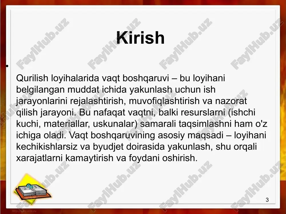 qurilishda vaqt boshqaruvi va ish jadvali tuzish - Page 3